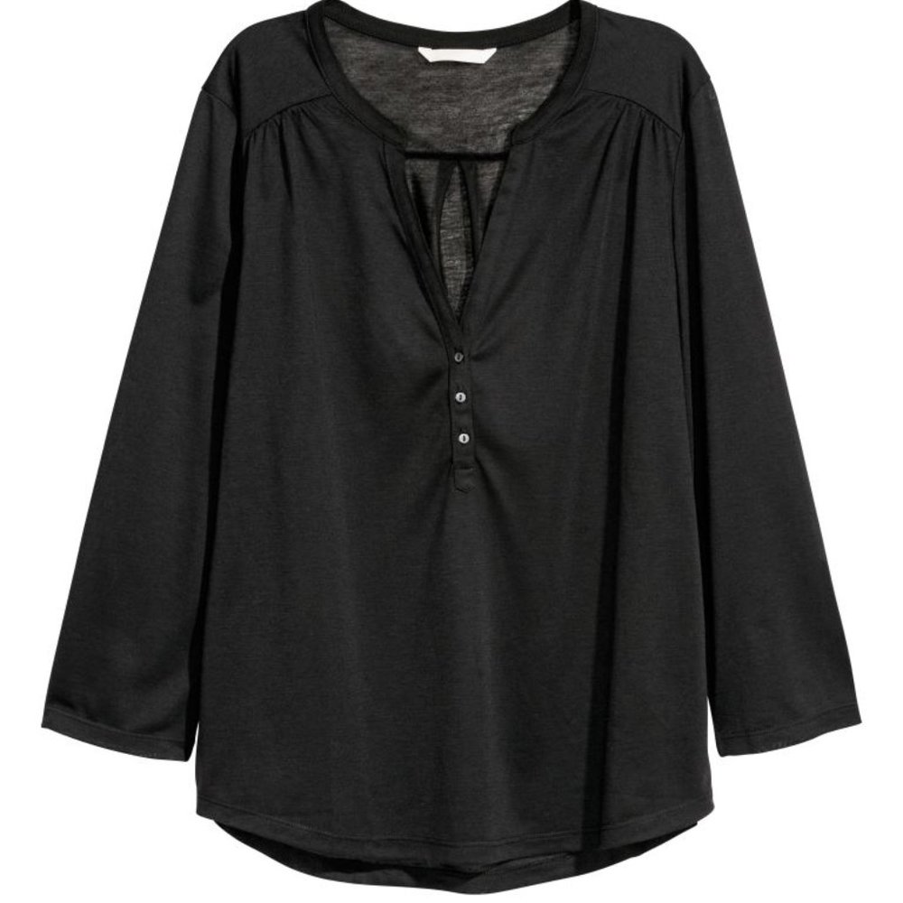 🦋Black Quarter Sleeve Shirt